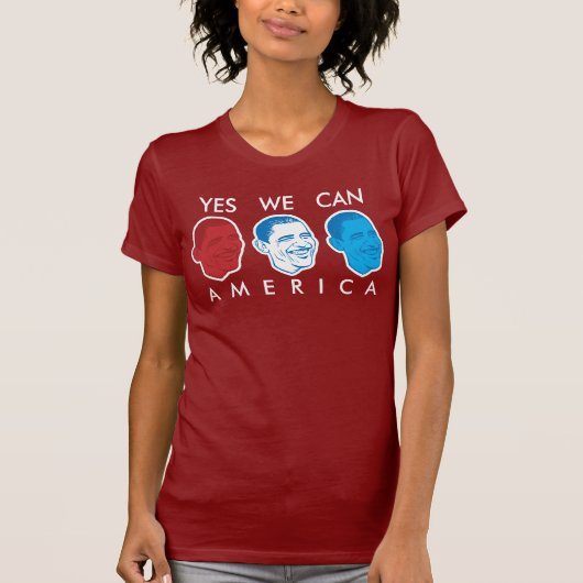 "Ja können wir T - Shirt Amerikas" Obama (Vorderseite)