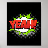 Ja! Lebhafter Pop Art Comic Ausrede Poster (Vorne)