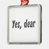 Ja lieb ornament aus metall (Links)