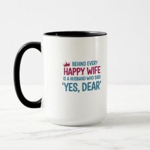 Ja, Liebe, der Schlüssel zum Glück Tasse