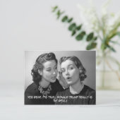 Ja Liebe, Donald Trump ist der Teufel! Postkarte (Stehend Vorderseite)