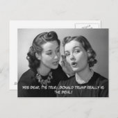 Ja Liebe, Donald Trump ist der Teufel! Postkarte (Vorne/Hinten)