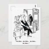 Ja, Liebe, Eheberater Spaß, Vintag Postkarte (Vorne/Hinten)