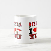 Ja liebe i-Liebe Sie Kaffeetasse (Mittel)