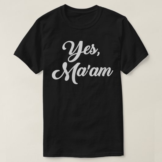 Ja, Ma'am VNeck  T-Shirt (Design vorne)