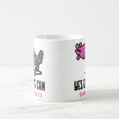 Ja Mädchen können Skateboard fahren Kaffeetasse (Mittel)