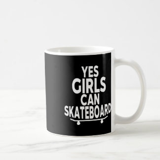 Ja Mädchen können Skateboard fahren - Lustiges Ska Kaffeetasse