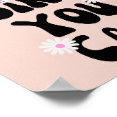 Ja Mädchen Sie können Daisy inspirierendes Zitat Poster (Ecke)