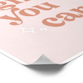 Ja Mädchen Sie können Vintagen Schriftart rückgäng Poster (Ecke)