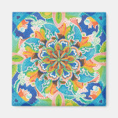 Ja Mandala Kühlschrank Magnet (Vorne)