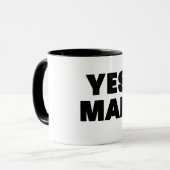 Ja Mann Tasse (Vorderseite Links)
