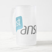 JA mattierte Tasse (Vorderseite Links)