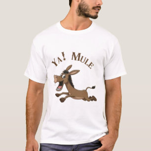 Ja! Maultier laufendes Cartoon-T-Shirt  T-Shirt