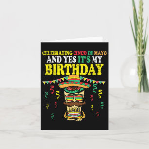 Ja, mein Geburtstag Cinco De Mayo Bday mexikanisch Karte