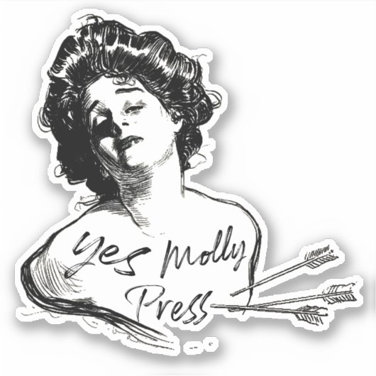 Ja Molly Logo Sticker (Vorderseite)