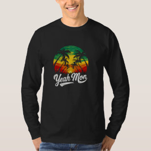 Ja Mon Jamaicanische Vintage-Jamaika-Reggae-Ferien T-Shirt