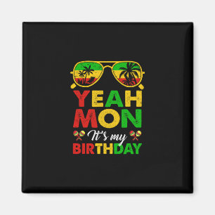 Ja Mon Jamaicanischer Jamaika Geburtstagsfeier Mäd Magnet