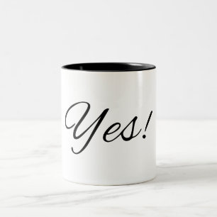 Ja! Motivierend Kaffee-Tasse Zweifarbige Tasse