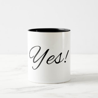 Ja! Motivierend Kaffee-Tasse Zweifarbige Tasse