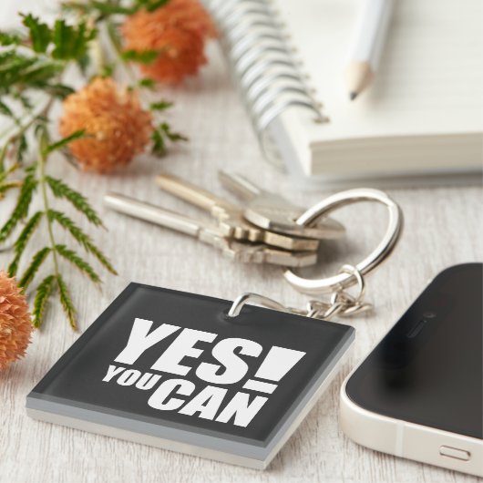 JA - Motivierend positives Angebotsdesign Schlüsselanhänger (Vorderseite rechts)