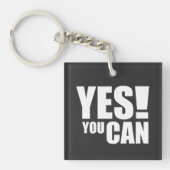 JA - Motivierend positives Angebotsdesign Schlüsselanhänger (Vorderseite)