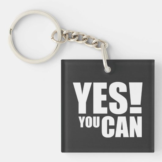 JA - Motivierend positives Angebotsdesign Schlüsselanhänger (Vorderseite)