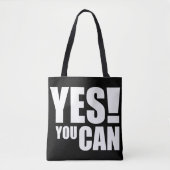 JA - Motivierend positives Angebotsdesign Tasche (Vorderseite)