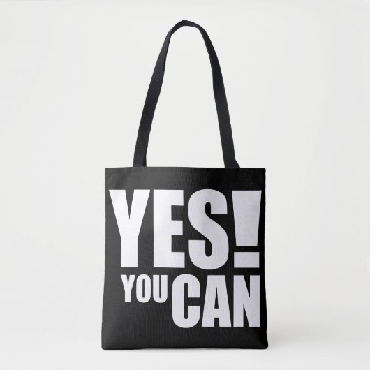 JA - Motivierend positives Angebotsdesign Tasche (Vorderseite)