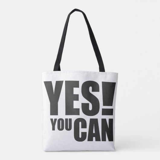 JA - Motivierend positives Angebotsdesign Tasche (Rückseite)
