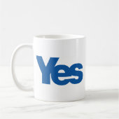 Ja nach unabhängiges Schottland Kaffeetasse (Links)