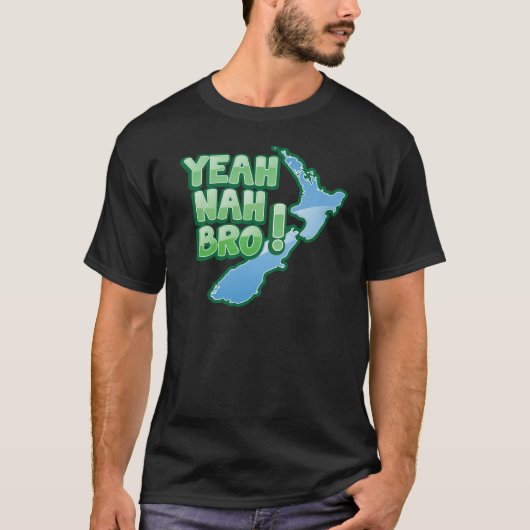 Ja nah BRO Neuseeland KIWI Auckland-Entwurf T-Shirt (Vorderseite)