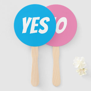 Ja/nein Geschlecht decken Jungenquizspielschilder Fächer