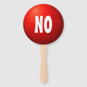Ja Nein Quiz Spiel Paddle Schild Fächer (Rückseite)