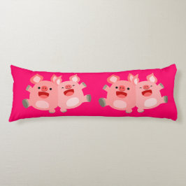 JA! Niedlicher Cartoon Schweine Körperpilz Seitenschläferkissen