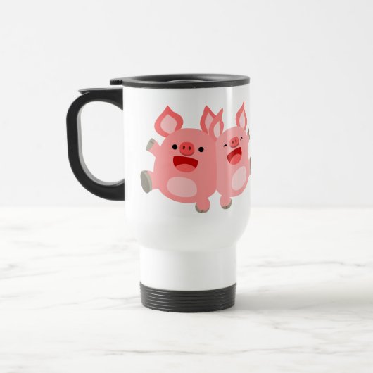 JA! Niedlicher Cartoon Schweine Tasse des Computer (Links)