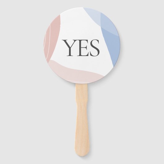 Ja No Baby Showdusche Quiz Spiel Abstrakt Fächer (Vorderseite)