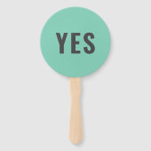 Ja No Game | Modernes Pastellrosa Fächer (Vorderseite)