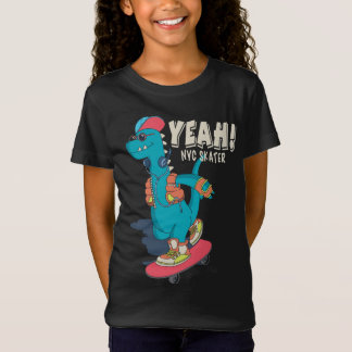 Ja! NYC Skater Dinosaur Funny Graphic T-Shirt
