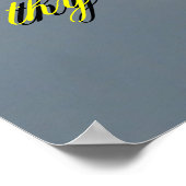 Ja, obwohl ich durch das Tal der Todespost gehe Poster (Ecke)