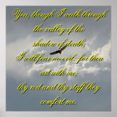 Ja, obwohl ich durch das Tal der Todespost gehe Poster (Vorne)