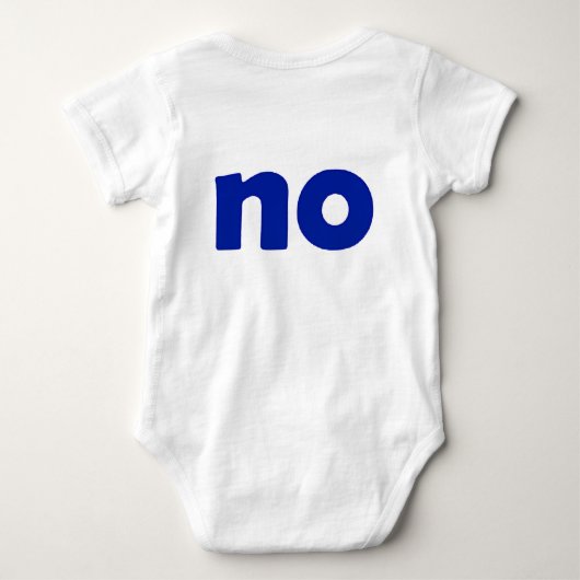 Ja oder Nein Baby Strampler (Rückseite)