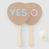 Ja oder Nein Hochzeitsspiel Paddles  Fächer (Vorne und Hinten)