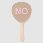 Ja oder Nein Hochzeitsspiel Paddles  Fächer (Rückseite)