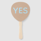 Ja oder Nein Hochzeitsspiel Paddles  Fächer (Vorderseite)