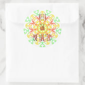 Ja oder wird gewartet runder aufkleber (Tasche)