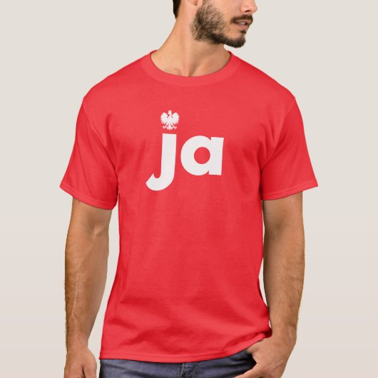 ja Polnischer Nachname Tshirt (Vorderseite)