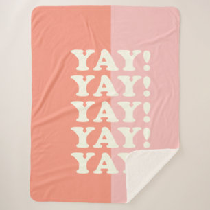   Ja! Positiver Aufstieg Inspirierend Rosa und Kor Sherpadecke