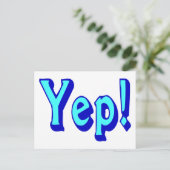 Ja! Postkarte (Stehend Vorderseite)