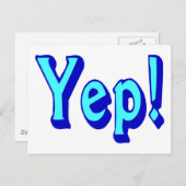 Ja! Postkarte (Vorne/Hinten)