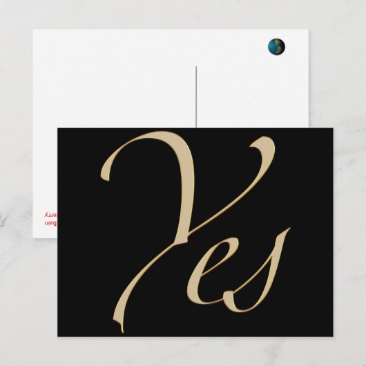 Ja Postkarte (Vorne/Hinten)